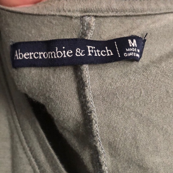 Green Abercrombie & Fitch Top Women’s Medium - Picture 2 of 2